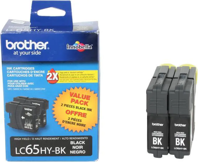 Alt view image 6 of 6 - Brother LC652PKS High Yield Innobella Ink Cartridge - Dual Pack - Black