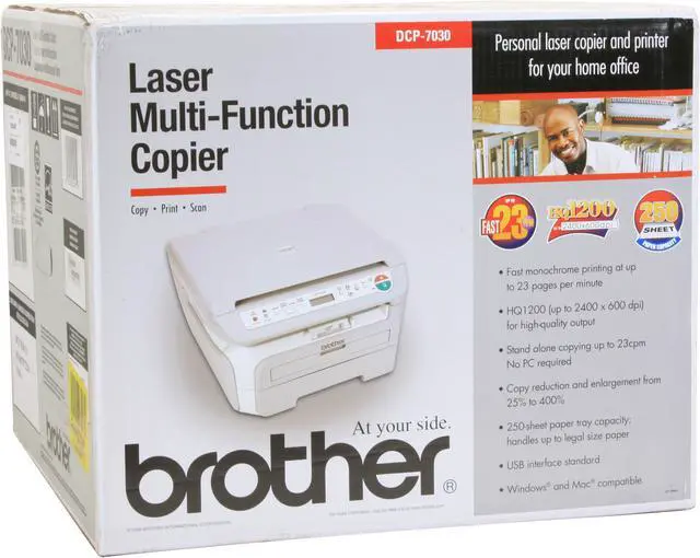 Alt view image 20 of 20 - Brother DCP Series DCP-7030 MFC / All-In-One Up to 23 ppm Monochrome USB Laser Printer