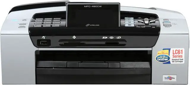 Alt view image 2 of 8 - Brother MFC series MFC-490CW Up to 33 ppm Black Print Speed 6000 x 1200 dpi Color Print Quality Ethernet (RJ-45) / USB / Wi-Fi InkJet MFC / All-In-One Color Printer