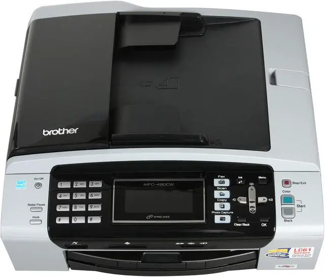 Alt view image 5 of 8 - Brother MFC series MFC-490CW Up to 33 ppm Black Print Speed 6000 x 1200 dpi Color Print Quality Ethernet (RJ-45) / USB / Wi-Fi InkJet MFC / All-In-One Color Printer
