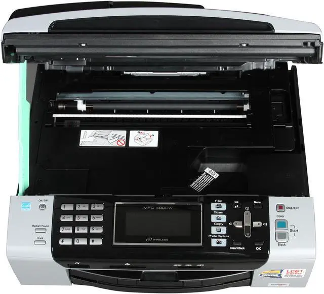 Alt view image 6 of 8 - Brother MFC series MFC-490CW Up to 33 ppm Black Print Speed 6000 x 1200 dpi Color Print Quality Ethernet (RJ-45) / USB / Wi-Fi InkJet MFC / All-In-One Color Printer