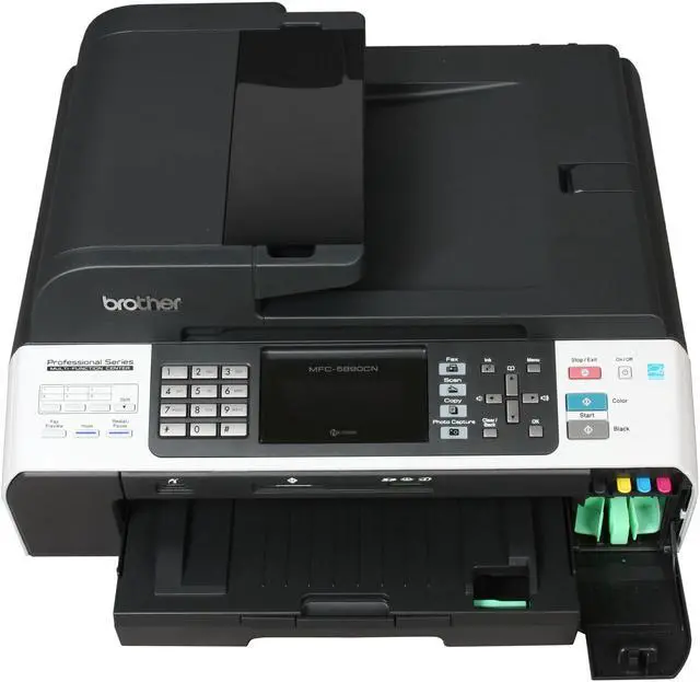 Alt view image 9 of 12 - Brother  MFC-5890CN  Up to 35 ppm  6000 x 1200 dpi  InkJet  MFC / All-In-One  Color  Printer