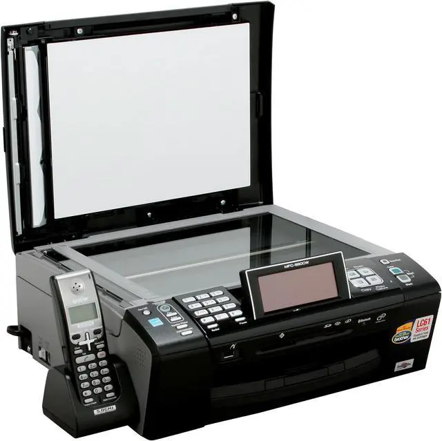 Alt view image 9 of 20 - Brother MFC series MFC-990cw Up to 33 ppm Black Print Speed 6000 x 1200 dpi Color Print Quality Bluetooth / Ethernet (RJ-45) / USB / Wi-Fi InkJet MFC / All-In-One Color Printer