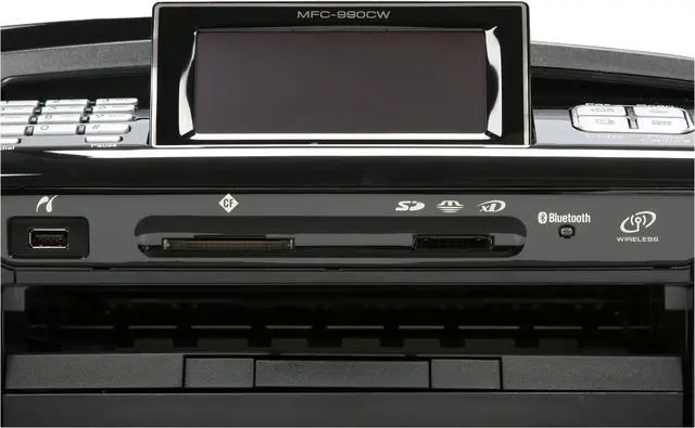 Alt view image 12 of 20 - Brother MFC series MFC-990cw Up to 33 ppm Black Print Speed 6000 x 1200 dpi Color Print Quality Bluetooth / Ethernet (RJ-45) / USB / Wi-Fi InkJet MFC / All-In-One Color Printer