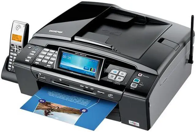 Alt view image 4 of 20 - Brother MFC series MFC-990cw Up to 33 ppm Black Print Speed 6000 x 1200 dpi Color Print Quality Bluetooth / Ethernet (RJ-45) / USB / Wi-Fi InkJet MFC / All-In-One Color Printer