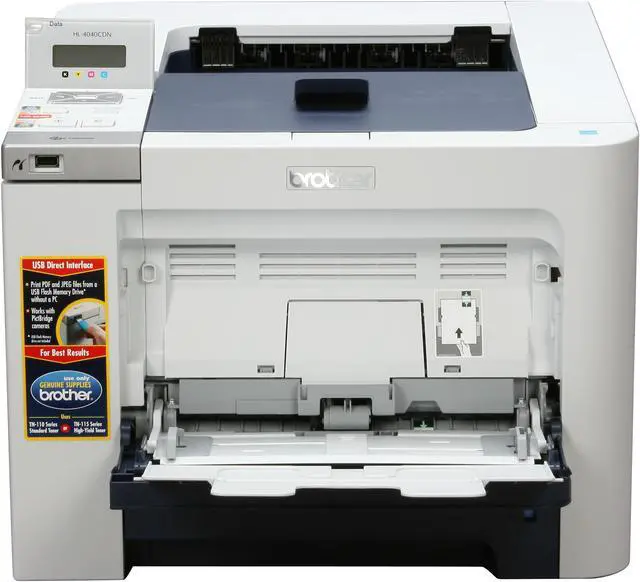 Alt view image 8 of 18 - Brother HL Series HL-4040cdn Workgroup Up to 21 ppm 2400 x 600 dpi Color Print Quality Color Ethernet (RJ-45) / USB Laser Printer