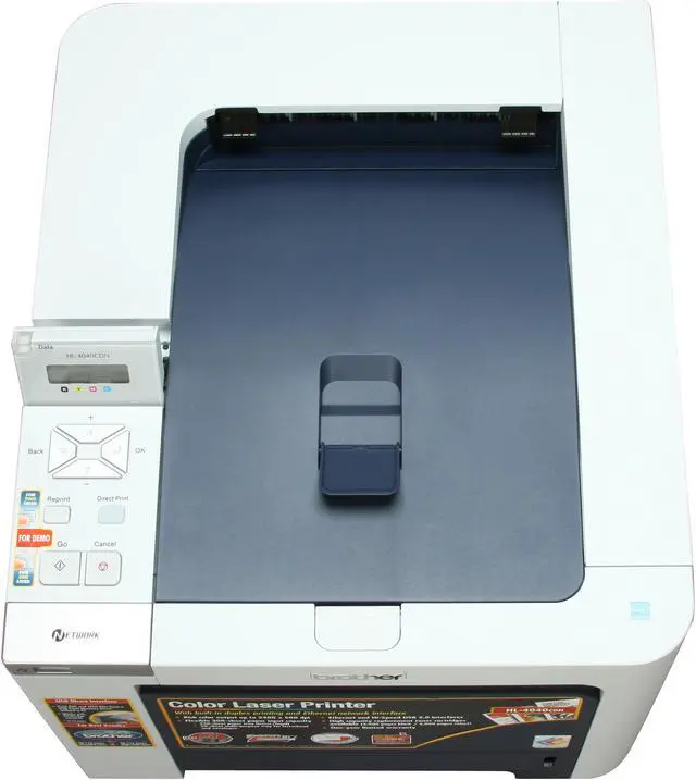 Alt view image 9 of 18 - Brother HL Series HL-4040cdn Workgroup Up to 21 ppm 2400 x 600 dpi Color Print Quality Color Ethernet (RJ-45) / USB Laser Printer