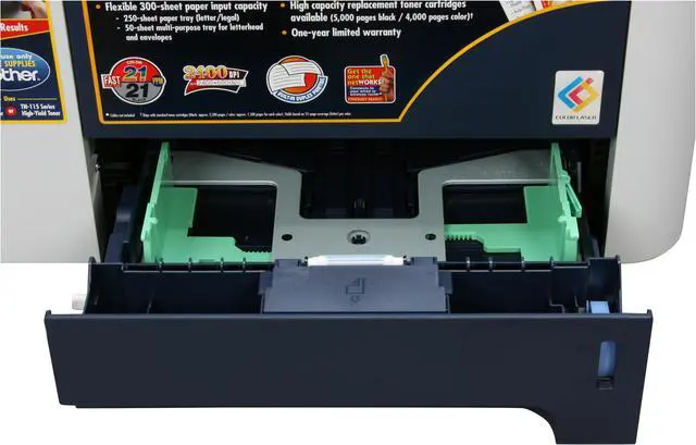 Alt view image 14 of 18 - Brother HL Series HL-4040cdn Workgroup Up to 21 ppm 2400 x 600 dpi Color Print Quality Color Ethernet (RJ-45) / USB Laser Printer