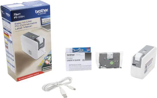 Alt view image 6 of 6 - Brother PT-1230PC PC Connectable Label Maker