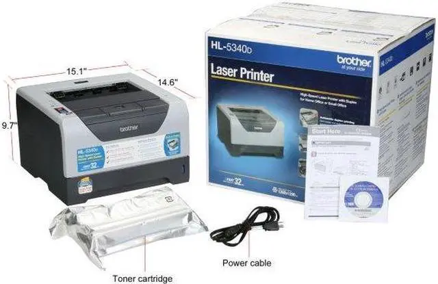 Alt view image 5 of 13 - brother HL-5340D High-Speed Monochrome Laser Printer With Duplex