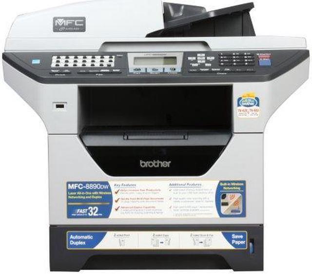 Alt view image 3 of 13 - brother MFC-8890dw High-Performance Laser All-in-One Printer with Wireless Networking and Duplex