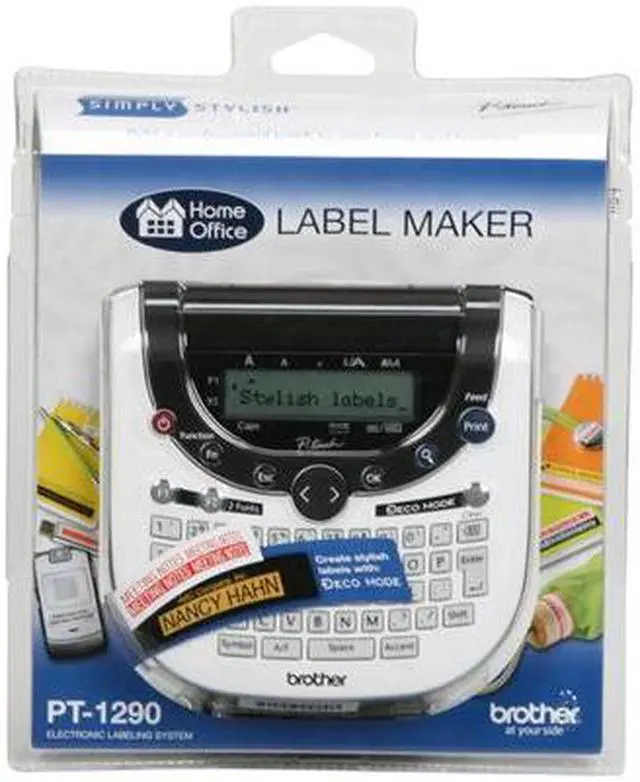 Main image of brother PT-1290 Home & Office "Simply Stylish" Thermal Transfer Labeler Printer