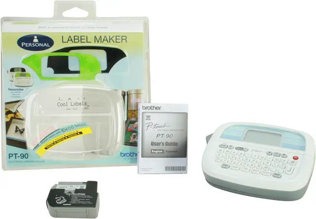 Alt view image 7 of 7 - brother P-touch PT-90 Personal "Simply Stylish" Direct Transfer Labeler Printer