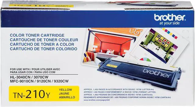 Alt view image 2 of 8 - Brother TN210Y Toner Cartridge - Yellow