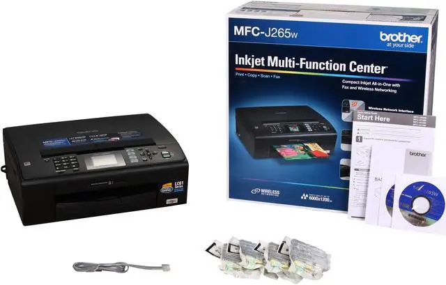 Alt view image 9 of 9 - Brother MFC-J265w Up to 33 ppm Black Print Speed 6000 x 1200 dpi Color Print Quality USB / Wi-Fi InkJet MFC / All-In-One Color Printer