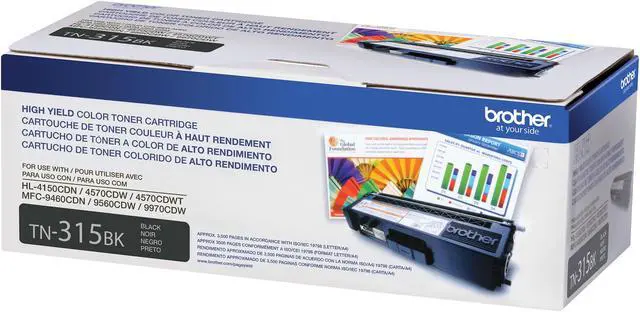 Alt view image 2 of 7 - Brother TN315BK High Yield Toner Cartridge - Black
