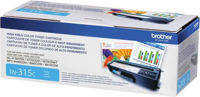 Alt view image 2 of 6 - Brother TN315C High Yield Toner Cartridge - Cyan