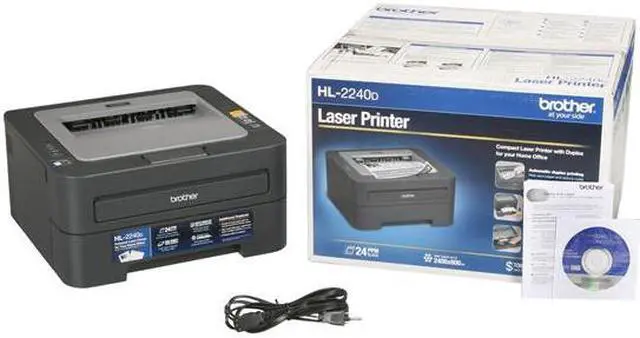 Alt view image 9 of 9 - Brother HL-2240D Monochrome Laser Printer