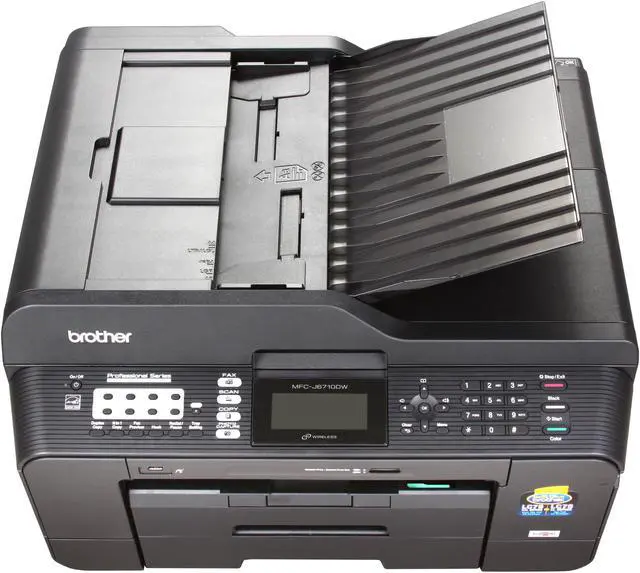 Alt view image 5 of 10 - Brother Professional Series MFC-J6710DW Inkjet All-in-One Printer with up to 11" x 17" Duplex Printing and Dual Paper Trays