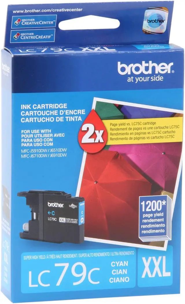 Alt view image 2 of 9 - Brother LC79C Super High Yield Innobella Ink Cartridge - Cyan