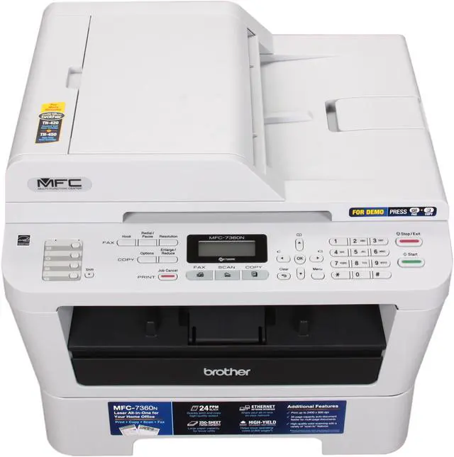 Alt view image 5 of 8 - Brother MFC-7360N Monochrome Multifunction Laser Printer