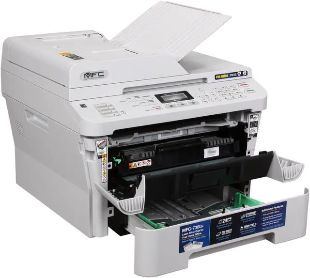 Alt view image 7 of 8 - Brother MFC-7360N Monochrome Multifunction Laser Printer