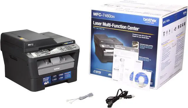 Alt view image 8 of 8 - Brother MFC-7460DN Monochrome Multifunction Laser Printer