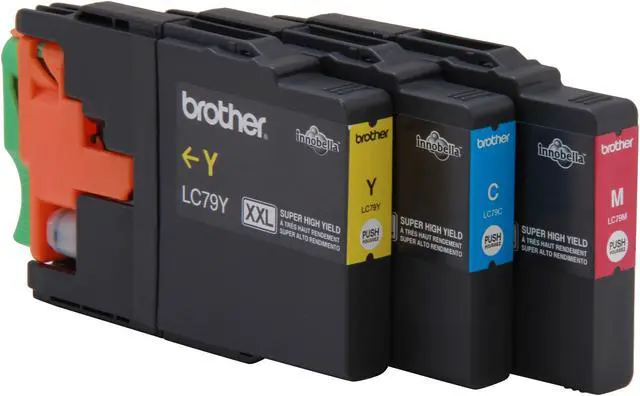 Alt view image 2 of 5 - Brother LC793PKS Super High Yield Innobella Ink Cartridge - Combo Pack - Cyan/Magenta/Yellow