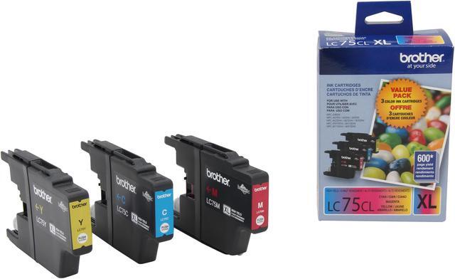 Alt view image 3 of 7 - Brother LC753PKS High Yield Innobella Ink Cartridge - Combo Pack - Cyan/Magenta/Yellow