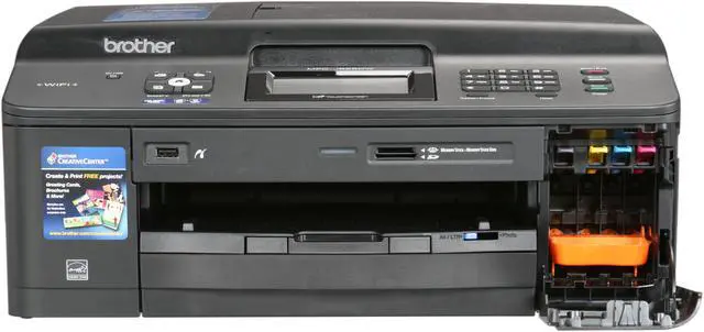 Alt view image 2 of 8 - Brother MFC series MFC-J625DW Up to 35 ppm Black Print Speed 6000 x 1200 dpi Color Print Quality Wireless (802.11 b/g/n) InkJet MFC / All-In-One Color Printer