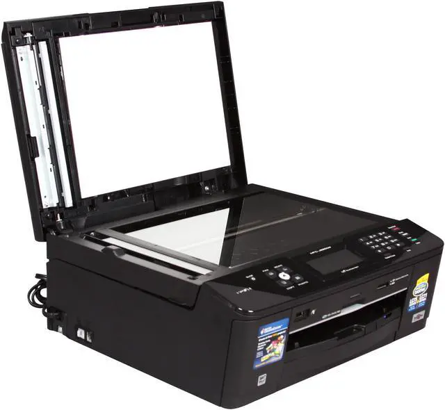 Alt view image 6 of 8 - Brother MFC-J825DW Up to 35 ppm Black Print Speed 6000 x 1200 dpi Color Print Quality Ethernet (RJ-45) / USB / Wi-Fi InkJet MFC / All-In-One Color Printer