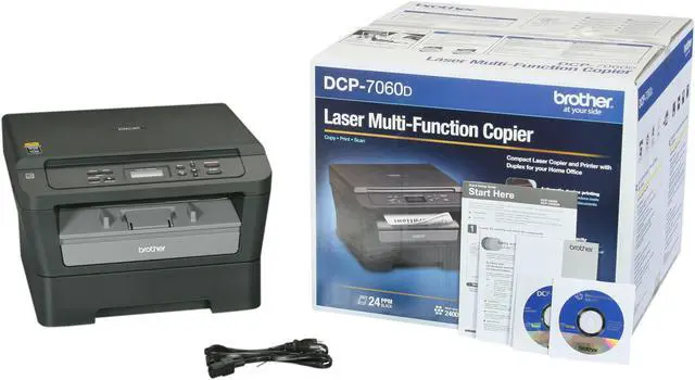 Alt view image 12 of 12 - Brother DCP-7060D Monochrome Multifunction Laser Printer