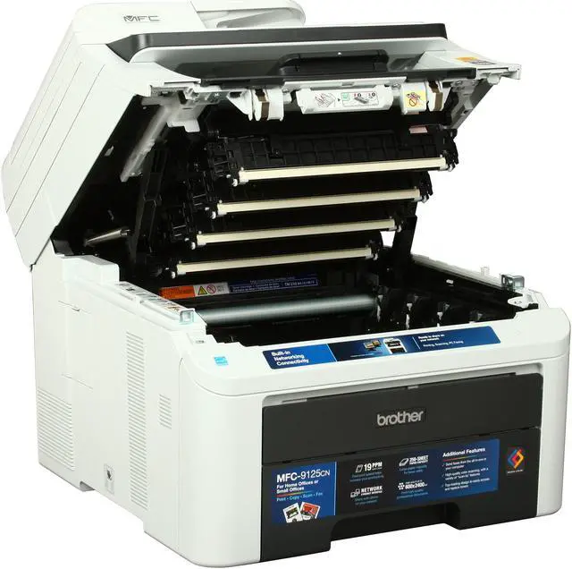 Alt view image 8 of 10 - Brother MFC Series MFC-9125CN MFC / All-In-One Up to 19 ppm Color Ethernet (RJ-45) / USB Digital Color LED Printer