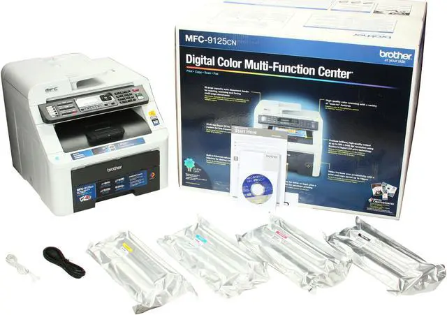 Alt view image 10 of 10 - Brother MFC Series MFC-9125CN MFC / All-In-One Up to 19 ppm Color Ethernet (RJ-45) / USB Digital Color LED Printer