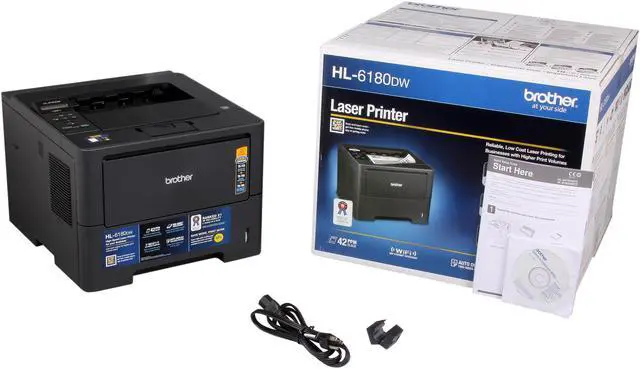 Alt view image 9 of 9 - Brother HL-6180DW High Speed Single Function Laser Printer with Wireless Networking and Duplex Printing
