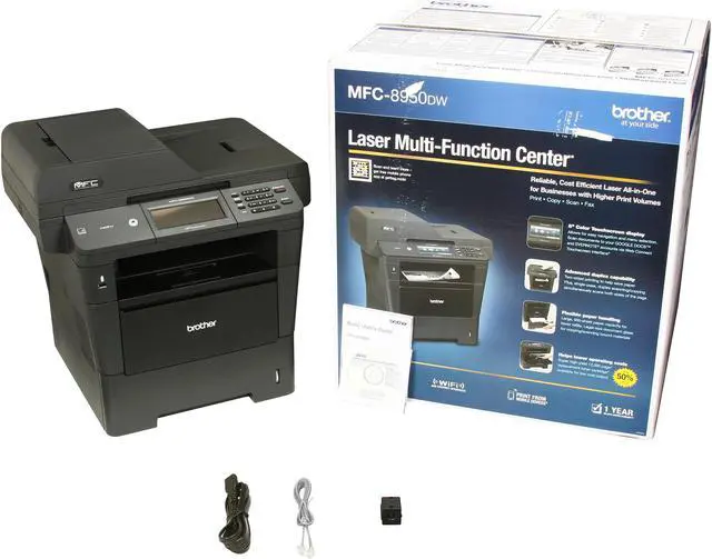 Alt view image 8 of 8 - Brother MFC Series MFC-8950dw MFC / All-In-One Up to 42 ppm Monochrome Wireless 802.11b/g/n Laser Printer