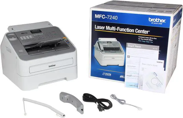 Alt view image 8 of 8 - Brother MFC-7240 Duplex 2400 dpi x 600 dpi USB mono Laser MFP Printer