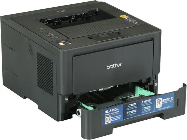 Alt view image 7 of 11 - Brother HL-5450DN High Speed Single Function Laser Printer with Networking and Duplex Printing