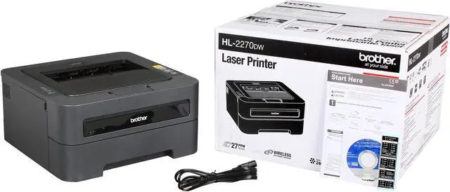 Alt view image 8 of 8 - Brother HL-2270DW Workgroup Up to 27 ppm Monochrome Ethernet (RJ-45) / USB / Wi-Fi Laser Printer with Duplex