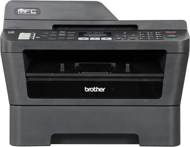 Alt view image 2 of 10 - Brother MFC-7860DW Duplex 2400 dpi x 600 dpi USB Mono Laser MFP Printer