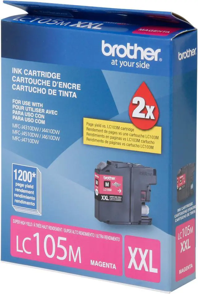 Alt view image 2 of 7 - Brother LC105M Super High Yield Innobella Ink Cartridge - Magenta