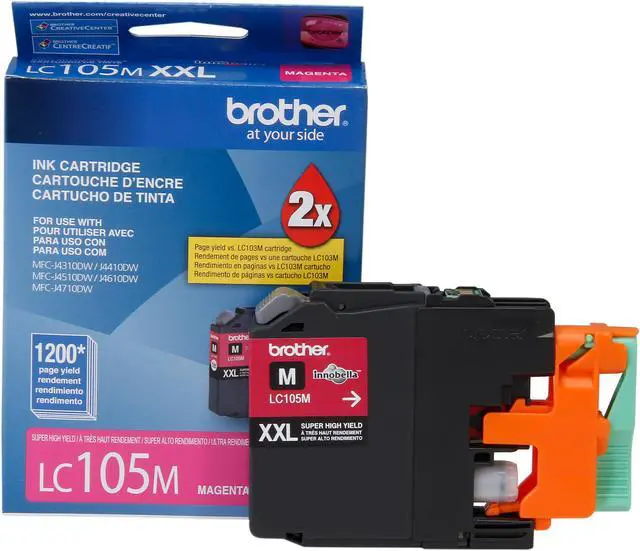 Alt view image 3 of 7 - Brother LC105M Super High Yield Innobella Ink Cartridge - Magenta