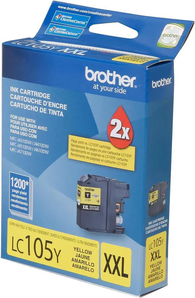 Alt view image 2 of 7 - Brother LC105Y Super High Yield Innobella Ink Cartridge - Yellow