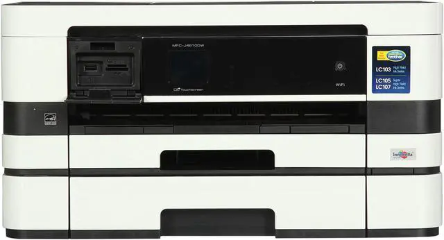 Alt view image 2 of 12 - Brother MFC-J4610DW Wireless Color Multifunction Inkjet Printer