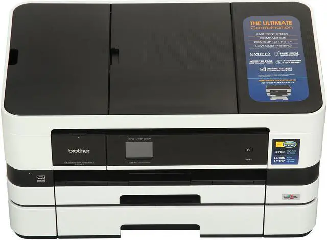 Alt view image 3 of 12 - Brother MFC-J4610DW Wireless Color Multifunction Inkjet Printer