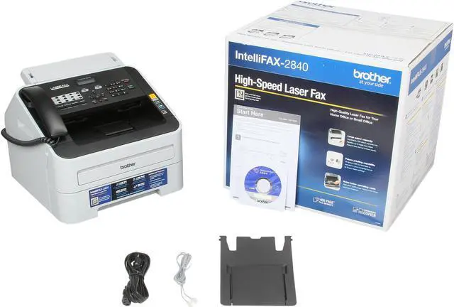 Alt view image 8 of 8 - Brother IntelliFax-2840 High-Speed Laser Fax