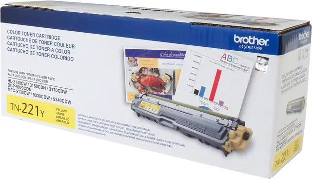 Alt view image 2 of 7 - Brother TN221Y Toner Cartridge - Yellow
