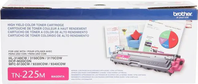 Alt view image 2 of 8 - Brother TN225M High Yield Toner Cartridge - Magenta
