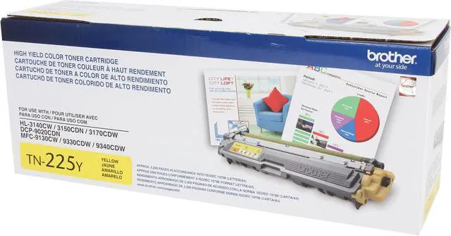 Alt view image 2 of 7 - Brother TN225Y High Yield Toner Cartridge - Yellow