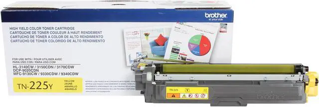 Alt view image 3 of 7 - Brother TN225Y High Yield Toner Cartridge - Yellow